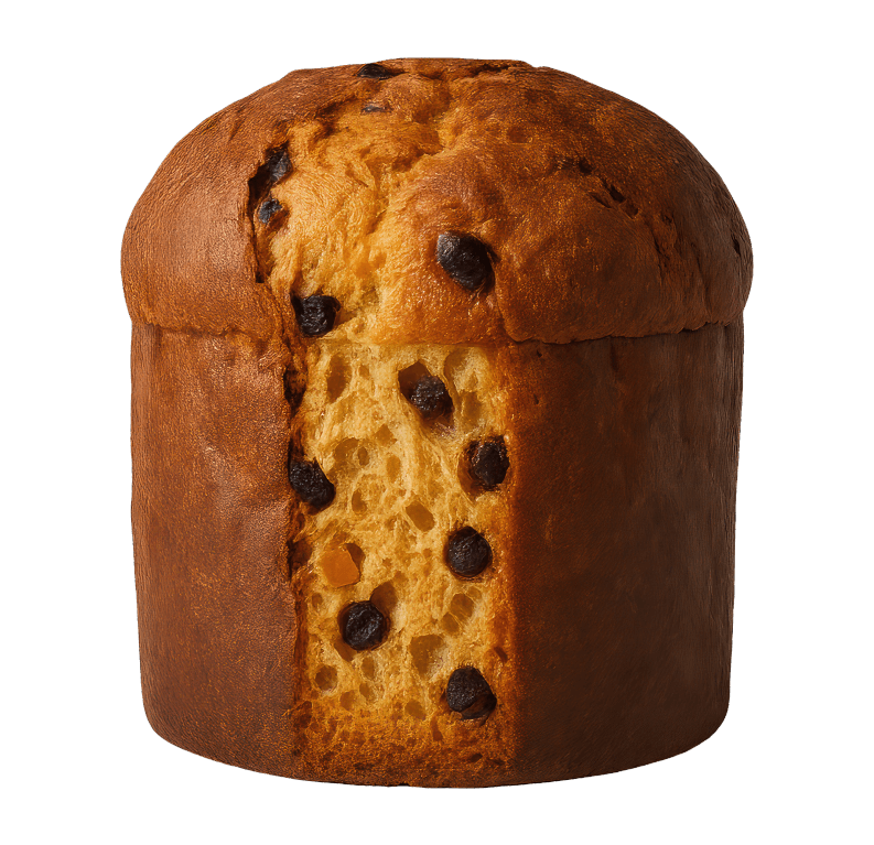 Panettone con gocce di cioccolato
